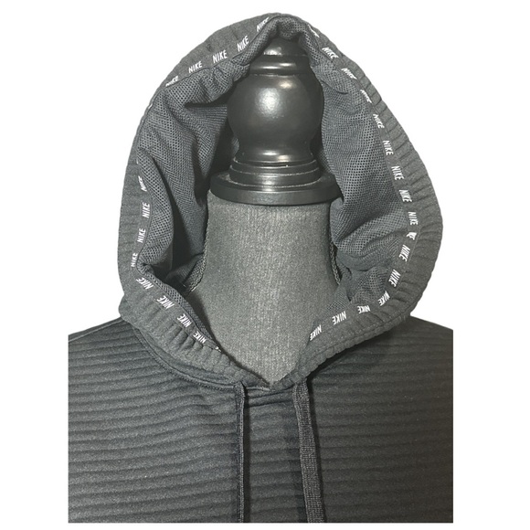 Nike Black Textured Hoodie Size Medium - Picture 5 of 8